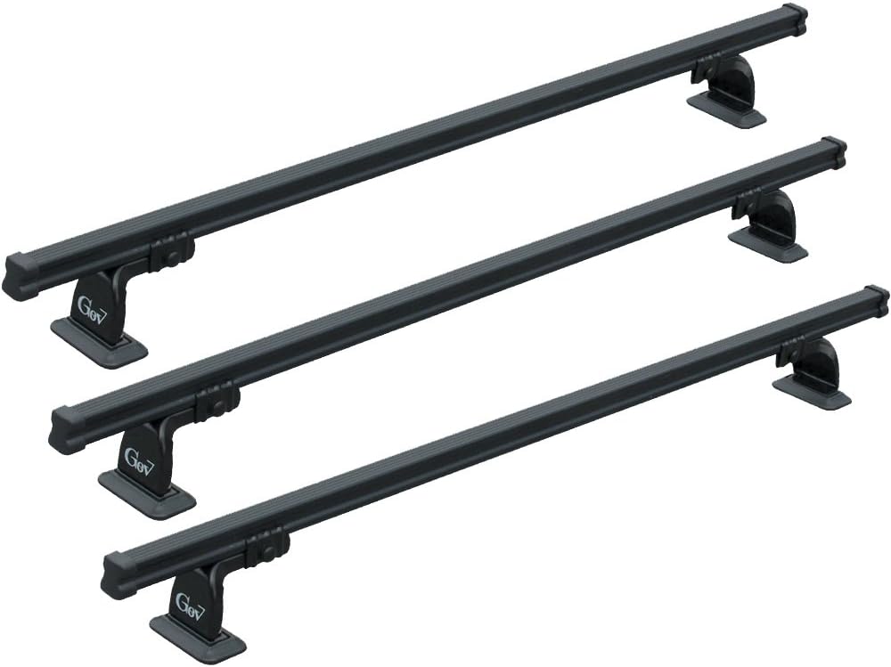 GEV 9415 Professional Roof Bars, Set of 3(Nero)