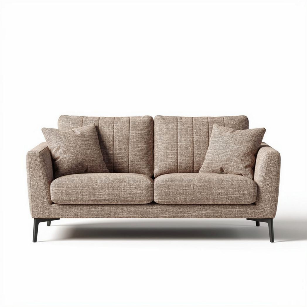 Divano in tessuto per soggiorno con cuscini decorativi – 180 x 85 x 80 cm