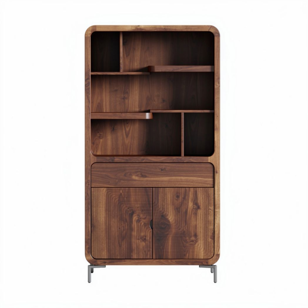 Mobile libreria in legno per ufficio o soggiorno – 80 x 40 x 180 cm