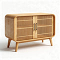 Mobile contenitore in legno di bambù per soggiorno – 80 x 40 x 70 cm