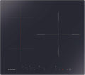 Hoover H-HOB 500 INDUCTION H634DB3TP/G3, piastra a induzione Flex, 3 zone, zona Flex, smussata, larghezza 59 cm, Booster, 7100 W, controllo indipendente, timer, blocco, avvisi, nero e serigrafia rossa