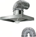 3m Pipe, Cappa aspirante Quadrata da soffitto ad Alta efficienza da 100W, con Tubo di Ventilazione per Un Efficace Ricambio d'Aria nella Tua Cucina (10 Pollici)