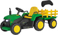 PEG PEREGO JOHN DEERE FARM POWER Il trattore elettrico con rimorchio guidato dai bambini e radiocomandato dai grandi! Da 18 mesi a 3 anni.