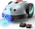 V100 Robot Tagliaerba a Batteria con Navigazione Visiva, Rilevamento di 150 Ostacoli, Robot Tosaerba Elettrico Fino a 150 m², Robot Tosaerba Eelettrico con Lame di Ricambio