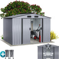 GARDEBRUK® Casetta per Attrezzi da Giardino Capanno in Metallo da Esterno 5m² con Base 260x205x180cm Capannone XXL