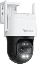Reolink 4K PTZ Telecamera Wi-Fi Esterno a Doppio Obiettivo, 355°Pan/90°Tilt, Zoom Ibrido 6X, Rilevamento Persona/Veicolo/Animale, Auto-tracking, Audio 2 Vie, Visione Notturna a Colori, TrackMix WiFi
