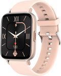 Kmccd - Orologio intelligente da uomo e donna, con Bluetooth, touch screen da 1,69 pollici, impermeabile IP68, per fitness, sport, chiamate Bluetooth, con cardiofrequenzimetro, pressione