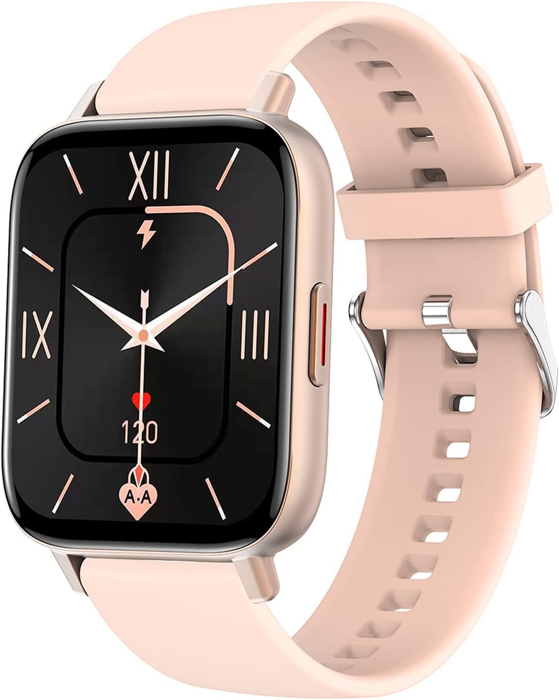 Kmccd - Orologio intelligente da uomo e donna, con Bluetooth, touch screen da 1,69 pollici, impermeabile IP68, per fitness, sport, chiamate Bluetooth, con cardiofrequenzimetro, pressione