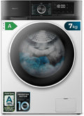 Cecotec Lavatrice Carica Frontale 7 Kg Bolero Dresscode 7410 Inverter A. 1850W, 1200 giri/min Regolabile, 16 Programmi, Motore Inverter Plus, Bassi Consumi, Vapore, Sterilizzazione Indumenti