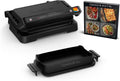 Moulinex Optigrill 4in1 XL, Griglia Elettrica, Barbecue e Forno in Unico Dispositivo, Pasto Completo, Capacità 6-8 Persone, Indicatore di Cottura, 12 Programmi Automatici, Piastre Antiaderenti, GI7848