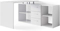 Vicco Scrivania angolare Dante, Bianco, 145 x 120 cm