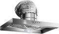 Cappa da Cucina ad Alto Volume d'Aria da 7-8 Pollici 2800 RPM 80W Acciaio Inox Ventilatore per Bagno per l'estrazione Rapida dei fumi di Cucina (Basso Rumore),7inch