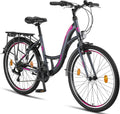 Licorne Bike Stella Premium City Bike da 20,24,26, 28 pollici, per ragazze, ragazzi, uomini e donne, cambio a 21 marce (6 marce a 20 pollici)